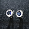 Women's Copper Zircon Star Hoop Earrings Classic Round Ear Buckle Multicolor Natural Style Jewelry Wholesale