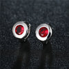 Women's Copper Zircon Star Hoop Earrings Classic Round Ear Buckle Multicolor Natural Style Jewelry Wholesale