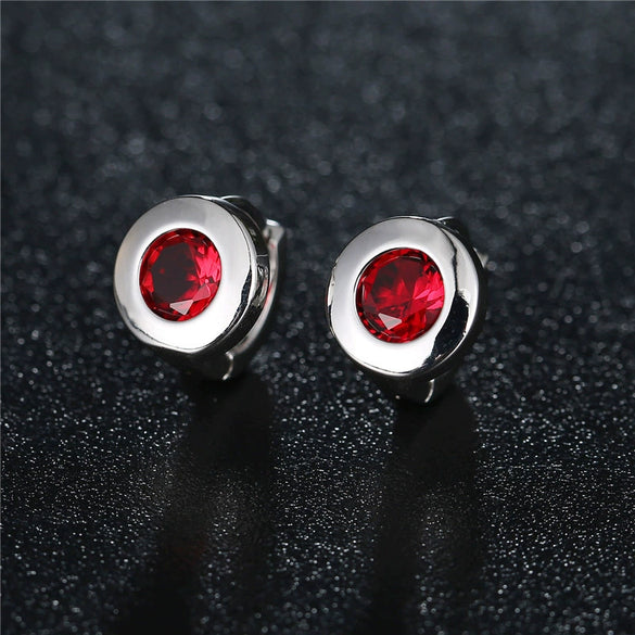 Women's Copper Zircon Star Hoop Earrings Classic Round Ear Buckle Multicolor Natural Style Jewelry Wholesale