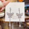 Women's Copper Zirconia Animal Zodiac Style Long Earrings