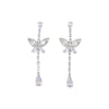 Women's Copper Zirconia Animal Zodiac Style Long Earrings