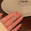 Women's Copper Zirconia Snowflake Earrings Geometric Light Luxury Jewelry With An Elegant And Distinctive Style