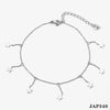 Women's Creative Love Butterfly Fivepointed Star Tassel Pendant Anklet In Stainless Steel With Light Luxury Style And Geometric Design