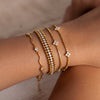 Women's Crossshaped Electroplated Stainless Steel Bracelet And Anklet Set With Cubic Zirconia And Rhinestone Embellishments