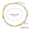 Women's Crystal Beaded Handmade Shell Necklace With Flower Pattern