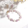 Women's Crystal Bracelet With Dongling Jade And Freshwater Pearl Simple Distinctive Baroque Style
