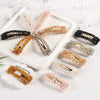 Women's Crystal Geometric Bow Hair Clip Handwoven Bb Clip Hairpin For Bangs Styling