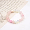 Women's Crystal Geometric Handmade Sweet Colorful Single Circle Beaded Bracelet