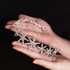 Women's Crystal Star Ribbon Rhinestone Hair Band Elegant Light Luxury Hair Jewelry For Bridesmaids
