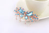 Women's Crystal Tassel Bow Rhinestone Ponytail Hairpin With Electroplating And Animal Style