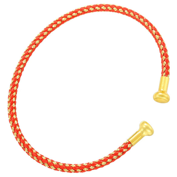 Women's Cshaped Elastic Opening Thread Rope Hand Knitted Bracelet
