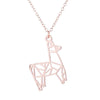 Women's Cute Cartoon Animal Zodiac Pendant Necklace In Stainless Steel With Electroplated Finish And Ochain