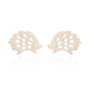 Women's Cute Hedgehog Animal Earrings Electroplated Stainless Steel Simple Mini Jewelry Accessories