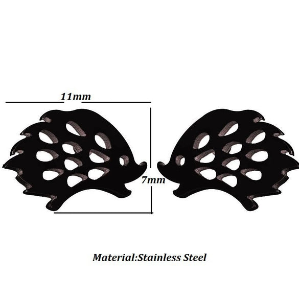 Women's Cute Hedgehog Animal Earrings Electroplated Stainless Steel Simple Mini Jewelry Accessories