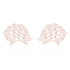 Women's Cute Hedgehog Animal Earrings Electroplated Stainless Steel Simple Mini Jewelry Accessories
