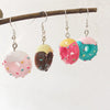 Women's Cute Macaron Donut Resin Earrings With Geometric Foodinspired Design And Ear Hook Closure Wholesale