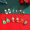 Women's Cute Puppy And Kitten Acrylic Christmas Earrings With Electroplated Animal Design And Gold Ear Needles