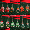 Women's Cute Puppy And Kitten Acrylic Christmas Earrings With Electroplated Animal Design And Gold Ear Needles