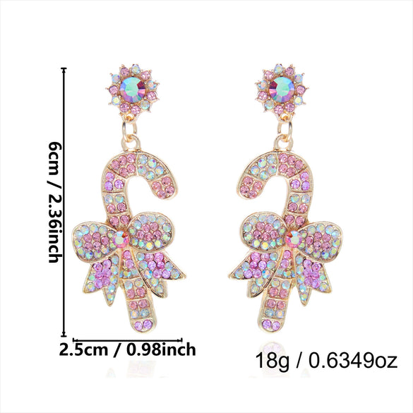 Women's Cute Snowman Bear Earrings Alloy Electroplated Jewelry With Stainless Steel Posts Minimalist Highend Style