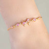 Women's Cute Sweet Bracelet Copper Plastic Love Zircon Butterfly Bow Set With Diamonds