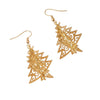 Women's 3D Christmas Tree Earrings With Electroplated Alloy Design And Stainless Steel Ear Hooks