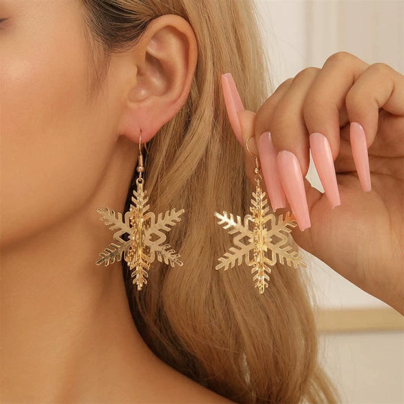 Women's 3D Christmas Tree Earrings With Electroplated Alloy Design And Stainless Steel Ear Hooks