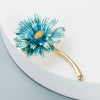 Women's Daisy Brooch Alloy Electroplated Fashion Lapel Pin Decorative Clothing Accessory