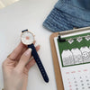 Women's Daisy Watch Alloy Case Ordinary Glass Mirror 3D Relief Simple Elegant Leisure Style