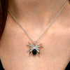 Women's Dark Gothic Insect Shaped Mixed Gemstone Setting Copper Necklace With Zirconia In Light Luxury Style