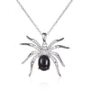 Women's Dark Gothic Insect Shaped Mixed Gemstone Setting Copper Necklace With Zirconia In Light Luxury Style