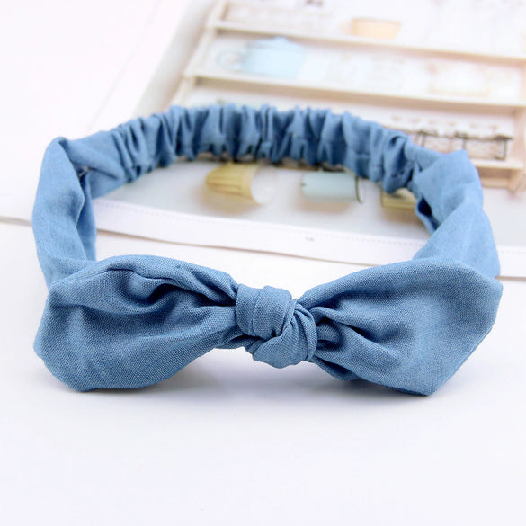Women's Denim Bow Hair Accessories