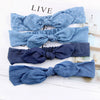 Women's Denim Bow Hair Accessories