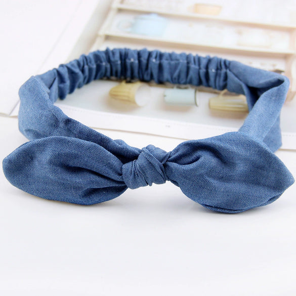 Women's Denim Bow Hair Accessories