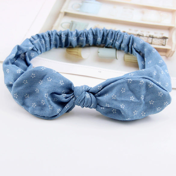 Women's Denim Bow Hair Accessories