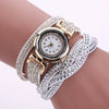Women's Diamond Quartz Watch Leisure Style Round Dial Belt Buckle Clasp Belt Material Ordinary Mirror