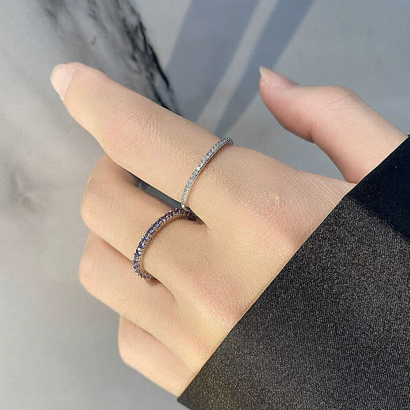 Women's Diamond Ring Geometric Pattern Copper Electroplating