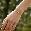 Women's Diamond Shaped Geometric Zircon Stainless Steel Bracelet With 18K Vacuum Plating Light Luxury Fashion Jewelry