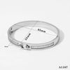 Women's Diamondencrusted Stainless Steel Vacuum Plating Light Luxury Fashion Geometric Bracelet