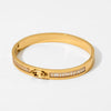 Women's Diamondencrusted Stainless Steel Vacuum Plating Light Luxury Fashion Geometric Bracelet