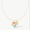 Women's Dopamine Shell Pearl Minimalist Copper Geometric Ball Chain Electroplated Necklace