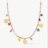 Women's Dopamine Shell Pearl Minimalist Copper Geometric Ball Chain Electroplated Necklace