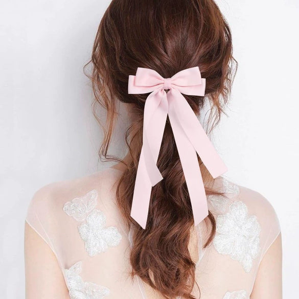 Women's Double Layer Bow Hairpin Polyester Fiber Handmade Hair Accessory