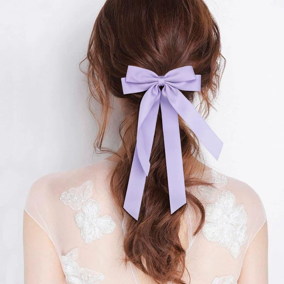 Women's Double Layer Bow Hairpin Polyester Fiber Handmade Hair Accessory