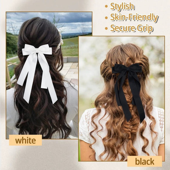 Women's Double Layer Bow Hairpin Polyester Fiber Handmade Hair Accessory