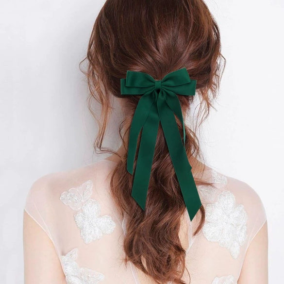 Women's Double Layer Bow Hairpin Polyester Fiber Handmade Hair Accessory