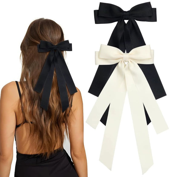 Women's Double Layer Bow Hairpin Polyester Fiber Handmade Hair Accessory