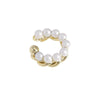 Women's Double Layer Pearl U Shape Ear Cuff Clip Earrings Copper Electroplated Simple Fashion Non Pierced Earrings