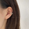 Women's Double Layer Pearl U Shape Ear Cuff Clip Earrings Copper Electroplated Simple Fashion Non Pierced Earrings