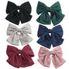 Women's Doublelayer Cloth Large Bow Spring Clip Hair Accessory With Seiko Design