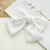 Women's Doublelayer Cloth Large Bow Spring Clip Hair Accessory With Seiko Design
